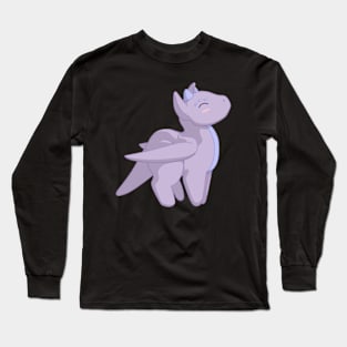Purple Chibi Dragon Long Sleeve T-Shirt